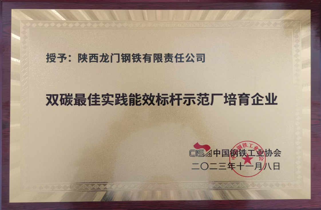 龍鋼公司入選“雙碳最佳實踐能效標桿示范廠”培育企業 龍鋼公司入選“雙碳最佳實踐能效標桿示范廠”培育企業