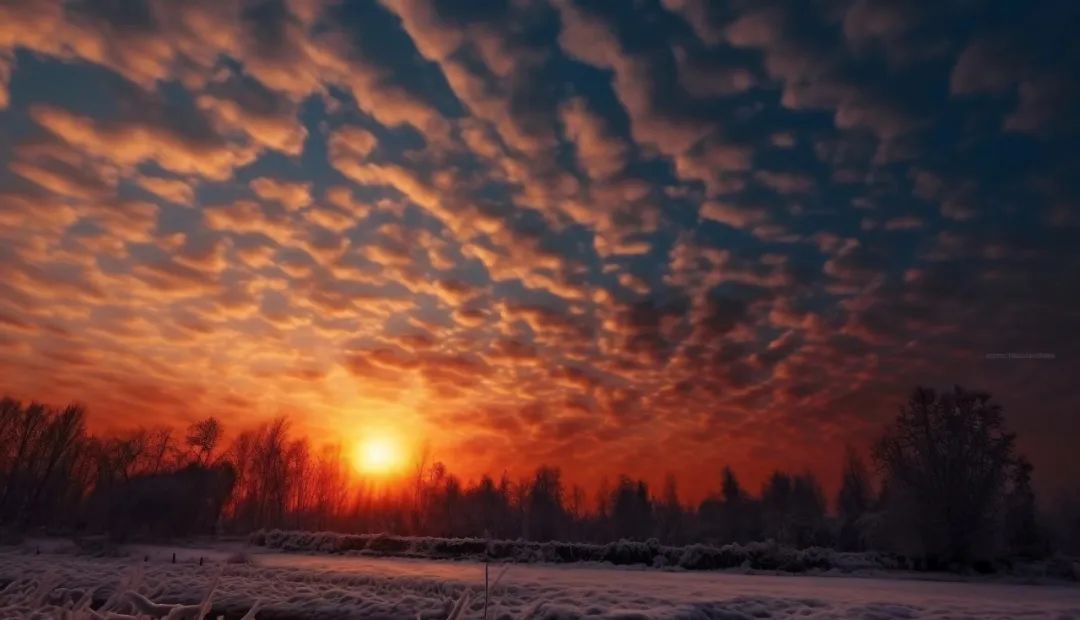 冬日晚霞 冬日晚霞